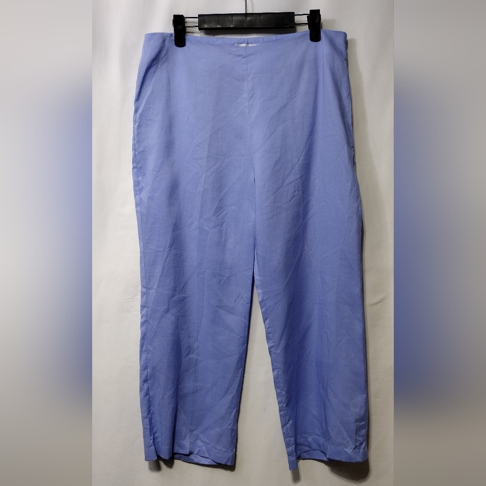 Poetic Wide Leg Pants Women's 10 Blue Retro 90s Y2K Minimalist Retro